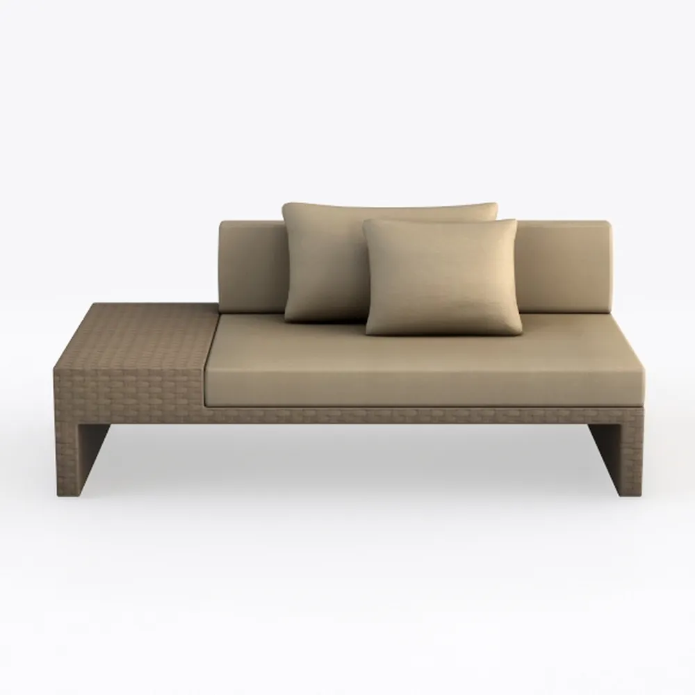 POVISON 31" Modular Sectional Armless Sofa for Liv