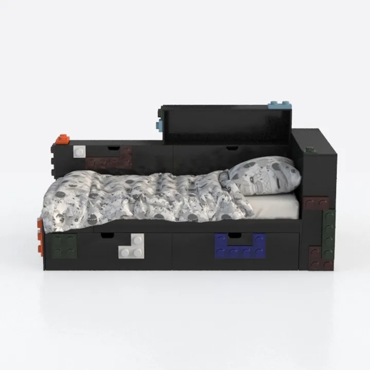 Metal Full Size Daybed with Trundle, Storage Cabin