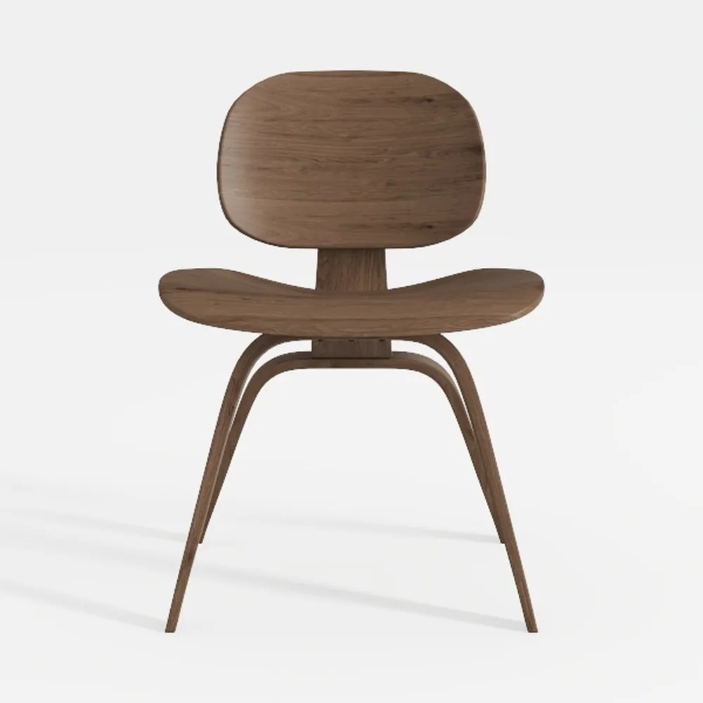 Modern Dining Chairs Set of 8, Solid Oak Wood