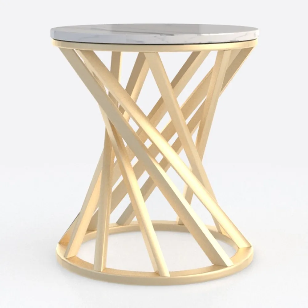 Tangkula Patio Teak Wood Dining Table, 27.5" Round