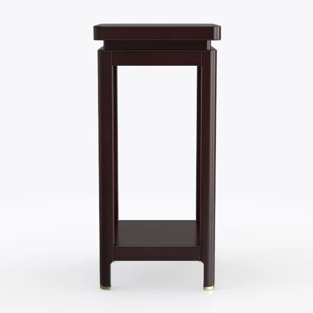 Topeakmart 2-Tier Tall End Table with Storage