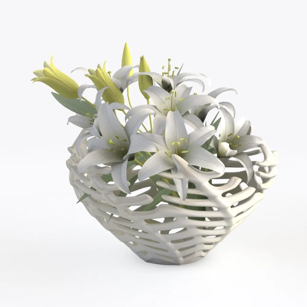 Hollyone White Hydrangeas Floral Arrangement in