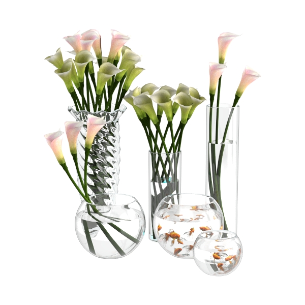 8 Inch Handmade Iridescent Glass Vase - Modern