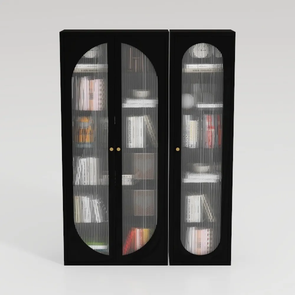 Tribesigns 5-Tier Black Bookshelf, 70.87-Inch Tall
