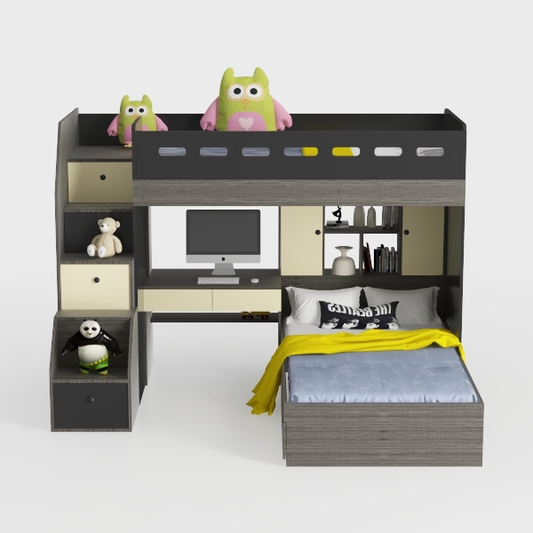 Metal Full Size Daybed with Trundle, Storage Cabin