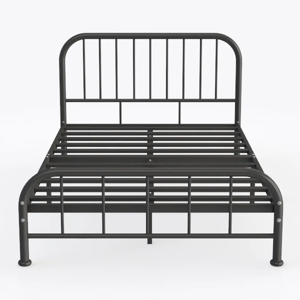 YALAXON Vintage Sturdy Queen Size Metal Bed Frame 