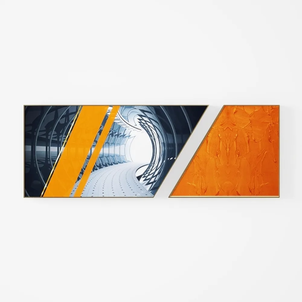 Natural Landscape Wall Art for Farmhouse Green