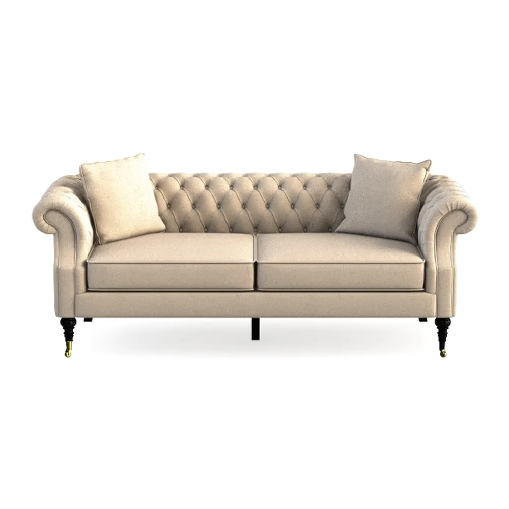QHITTY Accent Large Sofa, Chesterfield Couch 3