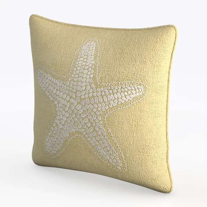 Coastal Sea Urchin Outdoor Pillow Cover 16x16