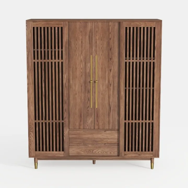 HOMPUS Console Table with 2 Drawers and 1 Shelf,