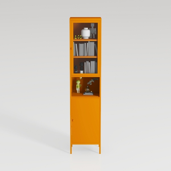 Narrow Bathroom Storage Cabinet, Tall Metal Floor