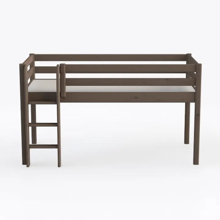 Low Loft Bed Twin Size, Junior Metal Twin Loft Bed