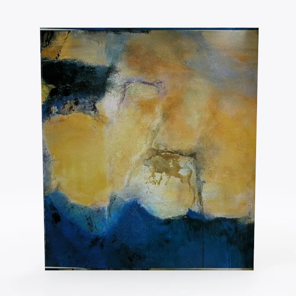 GUGIKA Lotus Flower Wall Art for Living Room