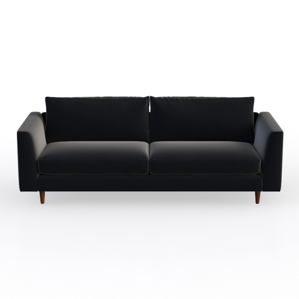 Velvet Loveseat Mid-Century Modern Sofa Tufted