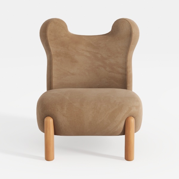 Mr. Kate Primrose Upholstered Accent Chair, Brown 