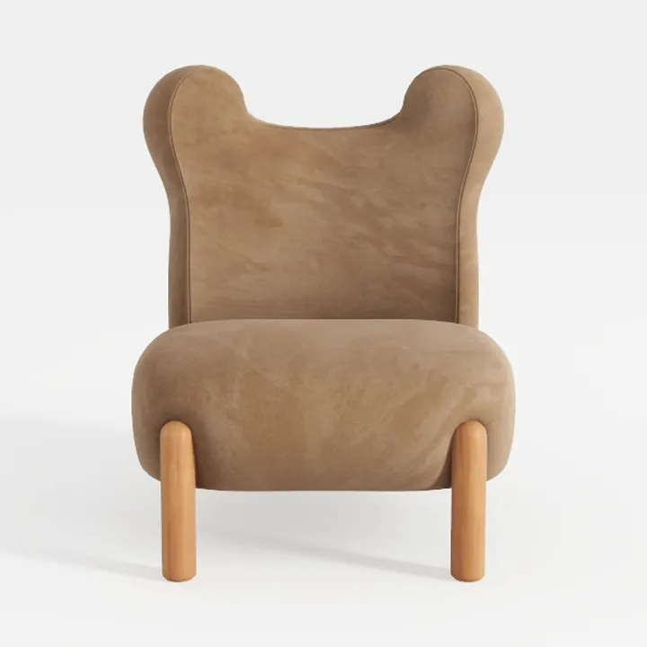 Mr. Kate Primrose Upholstered Accent Chair, Brown 