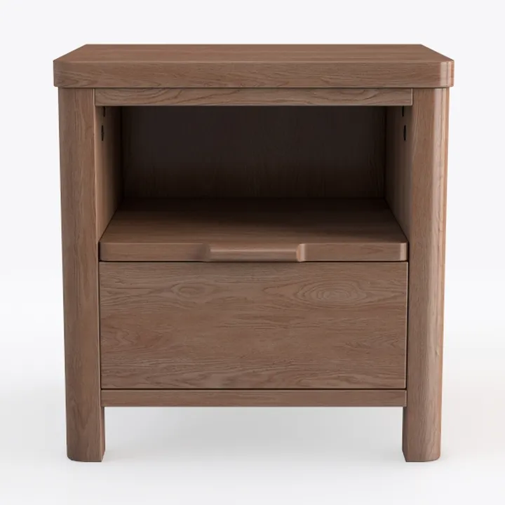 BOWERY HILL Engineered Wood Night Stand in Timber