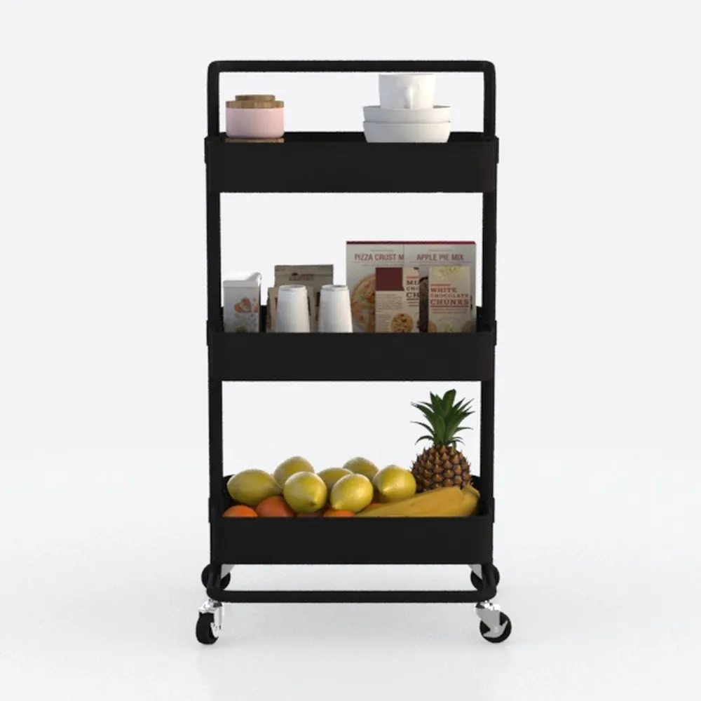 3 Tier Rolling Cart Organizer,Laundry Room