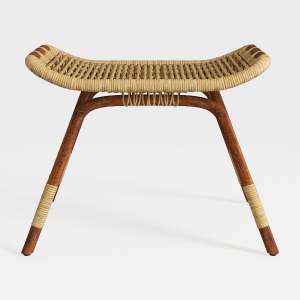 Earthy Tones-footstool