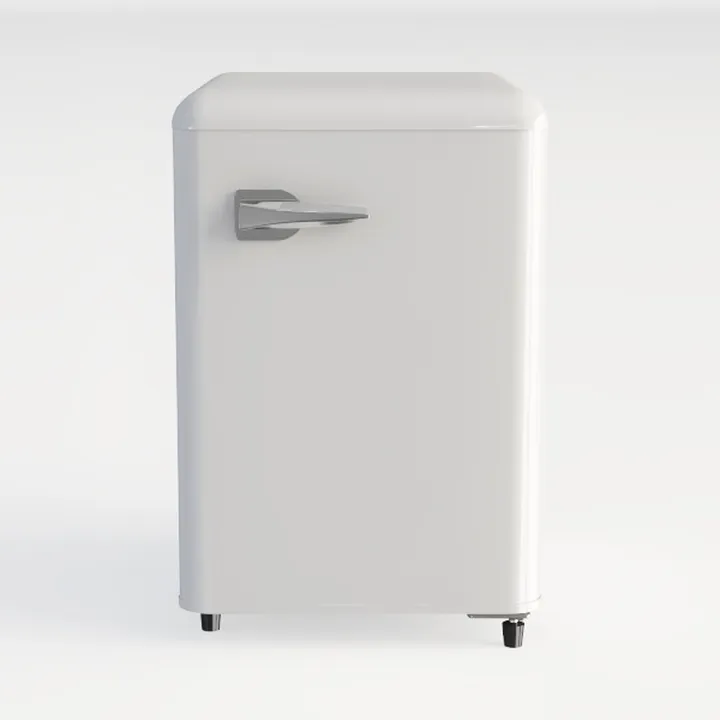 Minimalist White Compact Refrigerator 3D Model