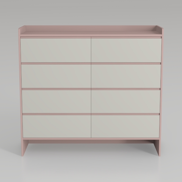 EnHomee White Tall Dressers for Bedroom with LED