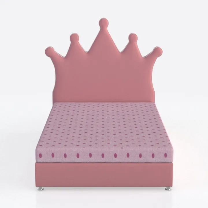 Wood Frame Full Size Upholstered Princess Platform