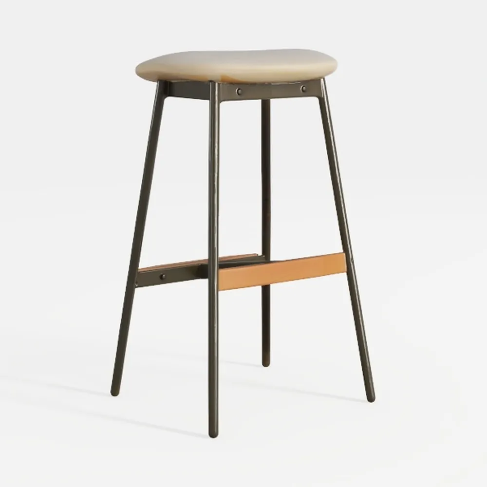 Modern Set of 2 Bar Stools Comfortable & Stylish C