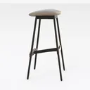 Modern Set of 2 Bar Stools Comfortable & Stylish C Right 45 Degree View