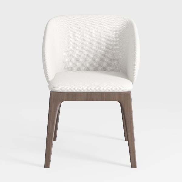 CHITA Mid-Century Modern Dining Chair, Upholstered