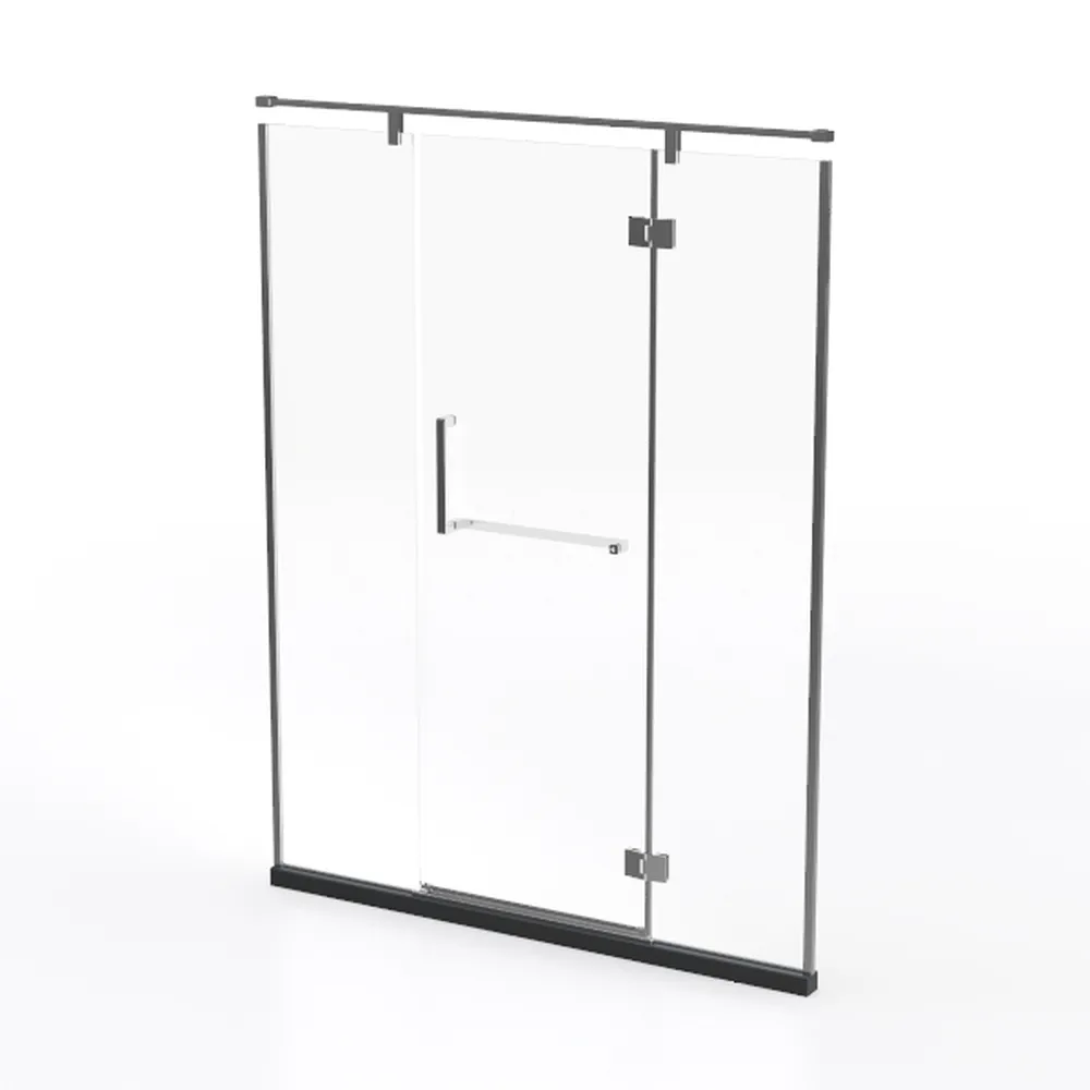 DELAVIN 56"-60"W x 75"H Frameless Shower Door