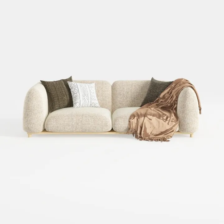 GAOMON Modern 3 Seater Couch, Mid-Century 84 Inch 