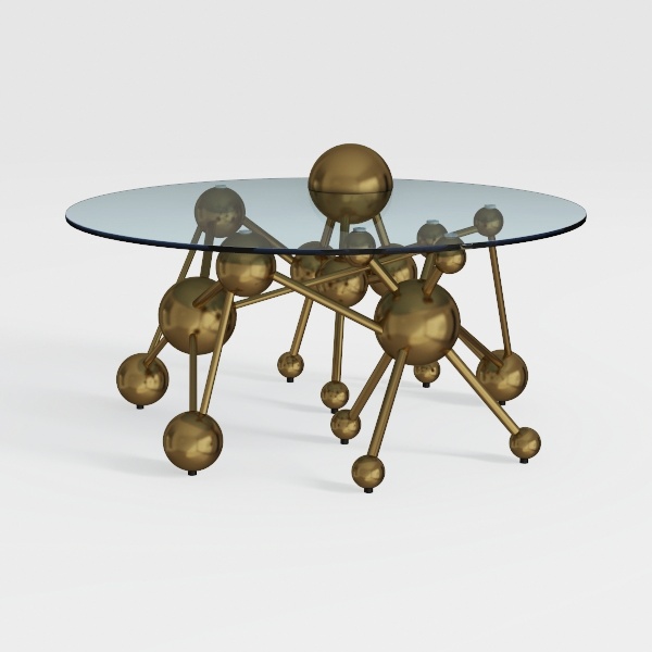 coffee table-Metallic Home
