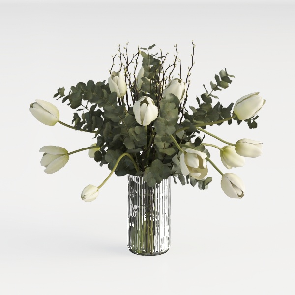 Rustic Farmhouse Ceramic Vase, 6.1&quot; Tall Vintage