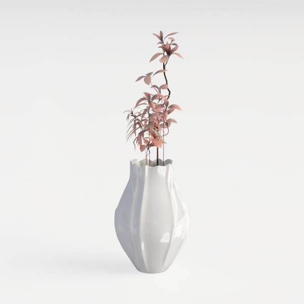 Ceramic wave patterned vase, modern home decoration vase, fresh flowers, dried flowers, starry roses, hydroponic flower arrangem