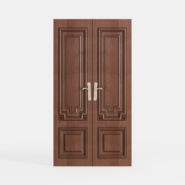 Brown wooden door