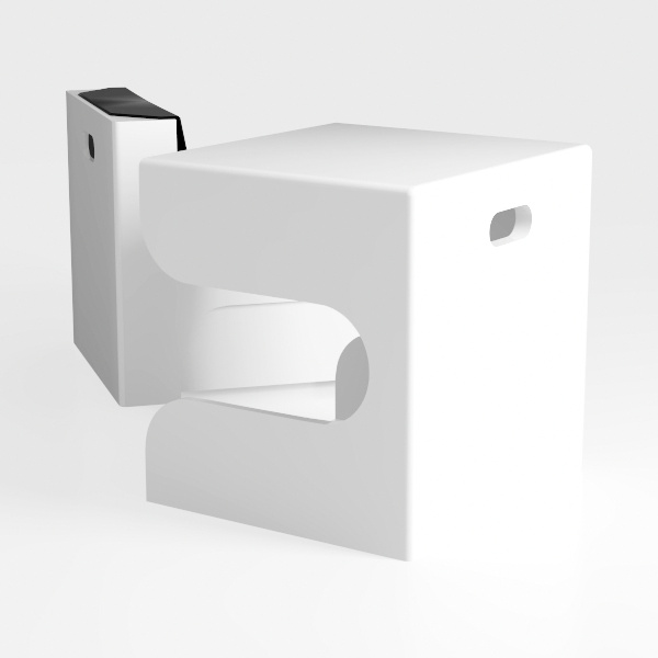 Tavolo da reception a forma di L, per supermercato e hotel, in legno, bianco, 80 x 40 x 96 cm