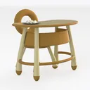 dining table set-Cute Kids Room Right 45 Degree View