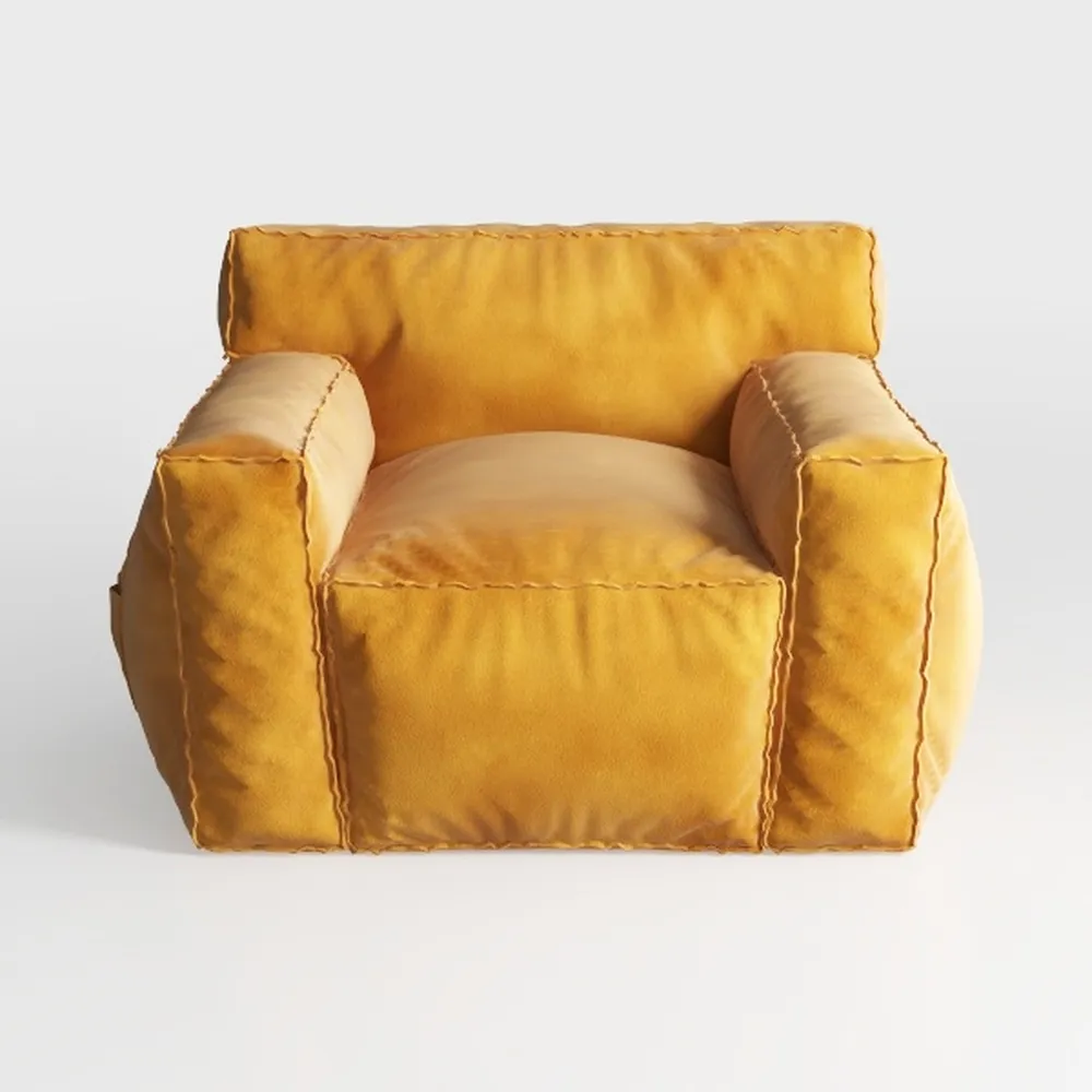 LINSY Accent Chair with Ottoman, Modern Barrel