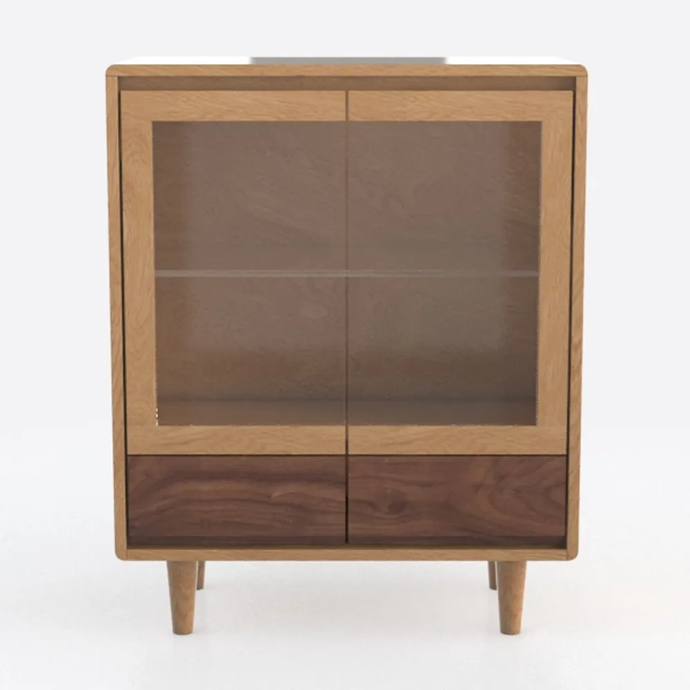 Modern Buffet Cabinet with LED Lights, 32"