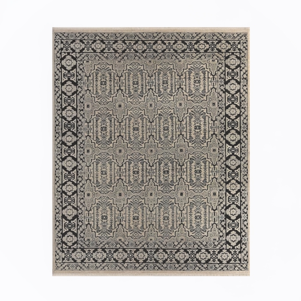 MODERNE GEOMETRIC RUG - GRAPHITE