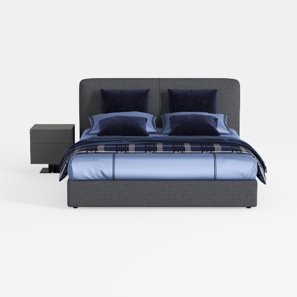 Atlin Designs Upholstered Queen Tufted Panel Bed i