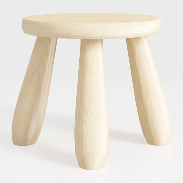 Natural Wood-stool (2)