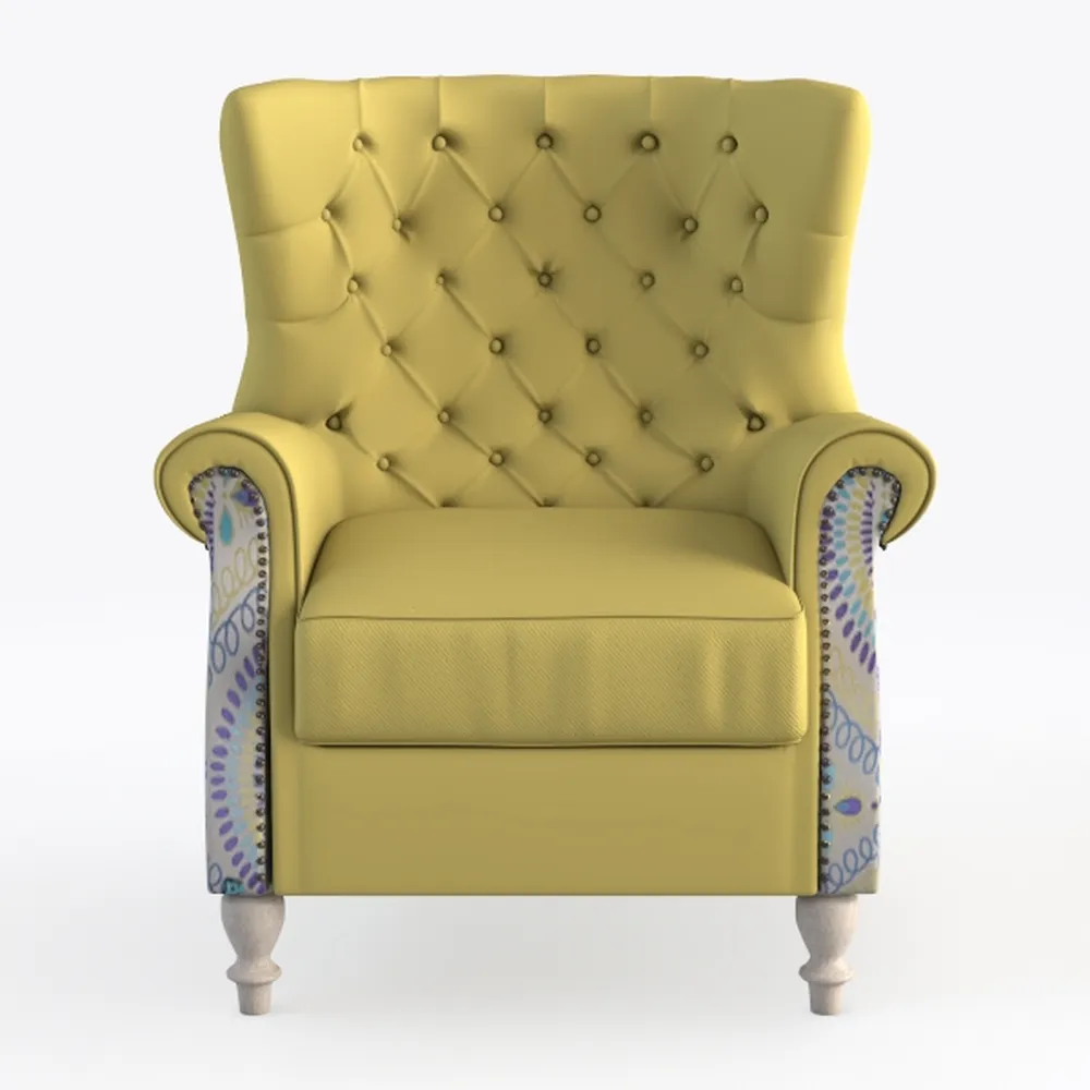 Accent Chair Set of 2, Mid Century Modern Armchair