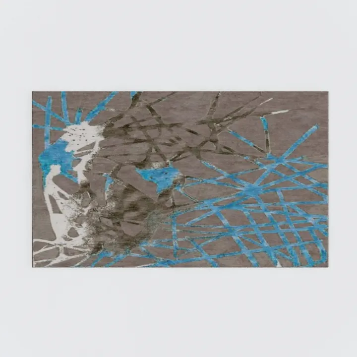 Rugshop Modern Bright Flowers Non-Slip (Non-Skid) 