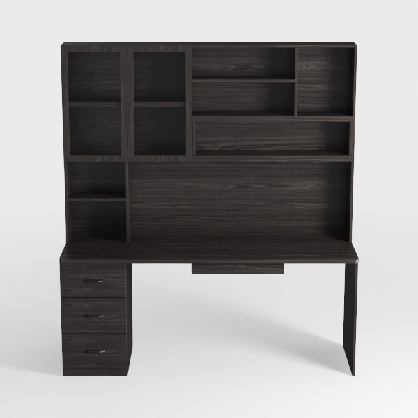 RedLemon 60&quot; Farmhouse L Shaped Desk with Hutch