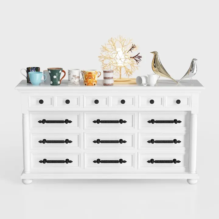 Farmhouse 9 Drawers Dresser for Bedroom, 55" Wide 