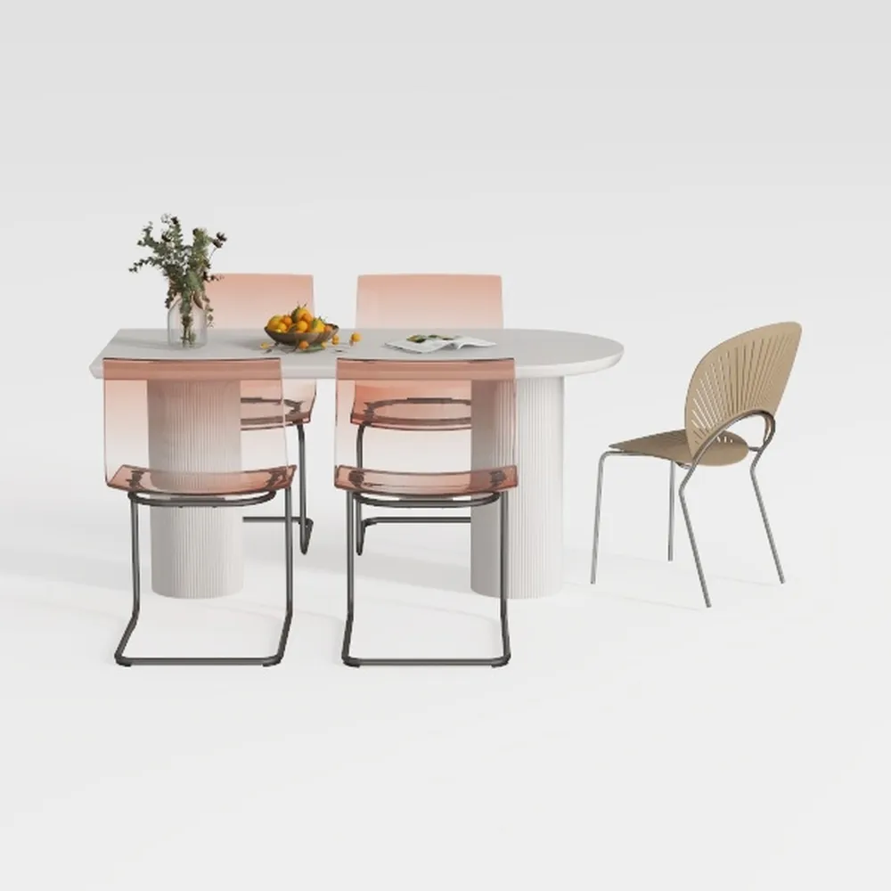 LukeAlon Linen Counter Height Bar Stools Set of 2