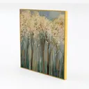 Yihui Arts Landscape Canvas Print Artwork: Teal Left 45 Degree View
