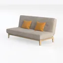 KEIKI Corduroy Fabric Convertible Sofa Bed,Futon S Left 45 Degree View