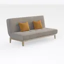 KEIKI Corduroy Fabric Convertible Sofa Bed,Futon S Right 45 Degree View